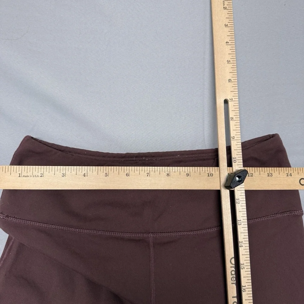 PrAna Electa II Leggings‎ Women's Large Maroon Athleisure Pockets Activewear Gym